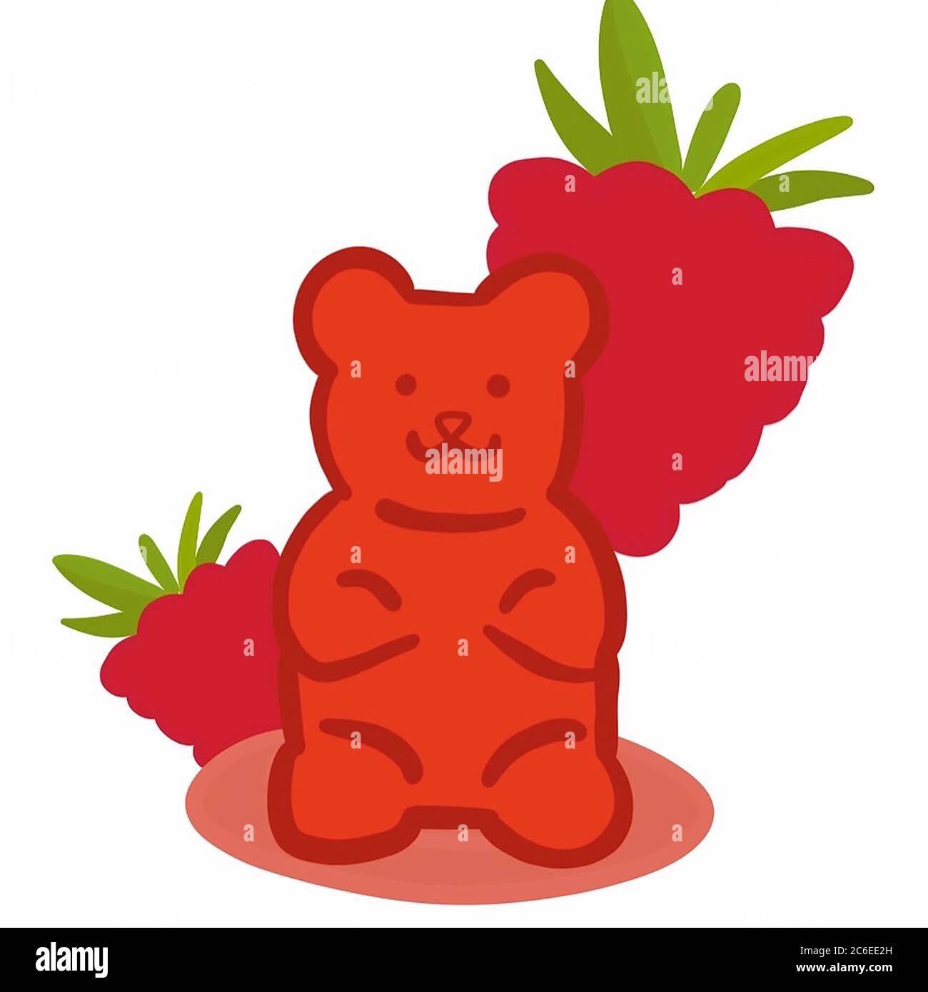 cute gummy bear illustrations Stock Photo