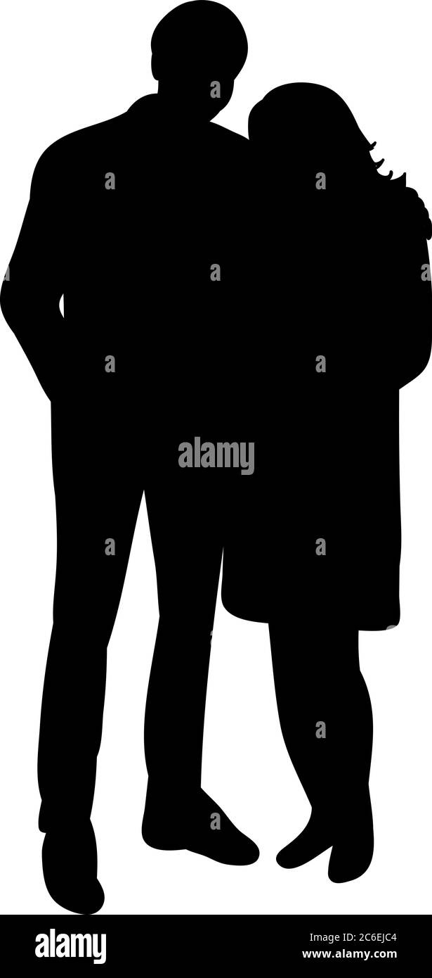 silhouette man and woman vector Stock Vector Image & Art - Alamy