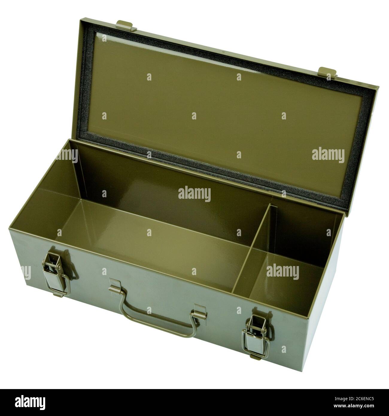 Metal army crate isolated on white Stock Photo Alamy