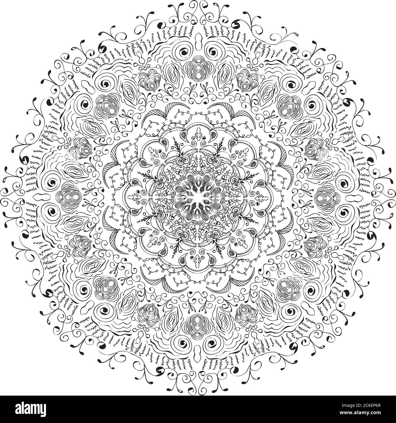 circular ornament on a white background Stock Vector Image & Art - Alamy