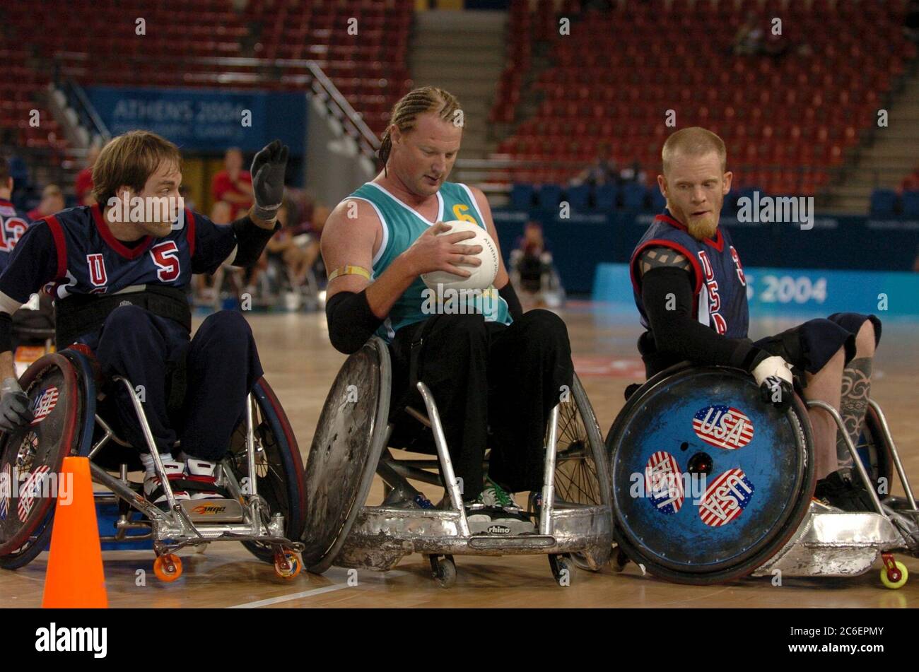Athens, Greece 21SEP04 United States vs. Australia in Quad Rudby, 2004