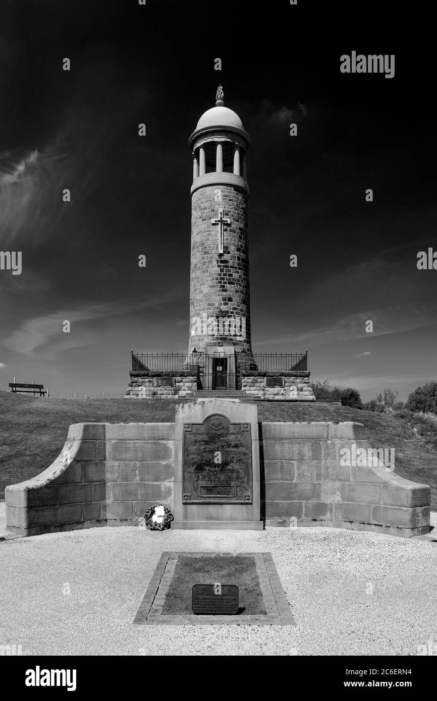 The Crich Stand War Memorial for the Sherwood Foresters Regiment, Crich town, Amber Valley, Derbyshire England UK Stock Photo