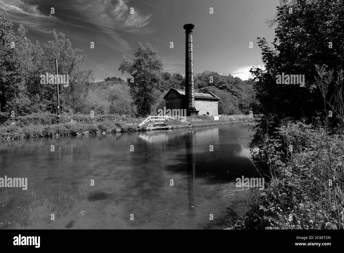Old pump house Black and White Stock Photos & Images Alamy