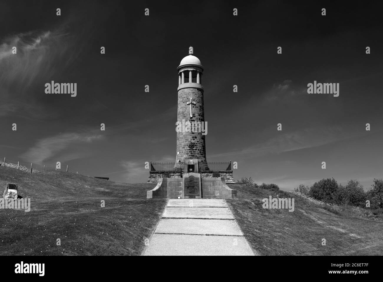 The Crich Stand War Memorial for the Sherwood Foresters Regiment, Crich town, Amber Valley, Derbyshire England UK Stock Photo