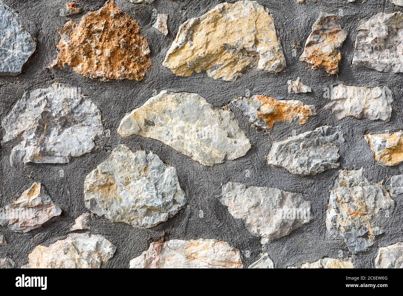 Pattern gray stone wall texture. Stone wall texture for background. Stock Photo
