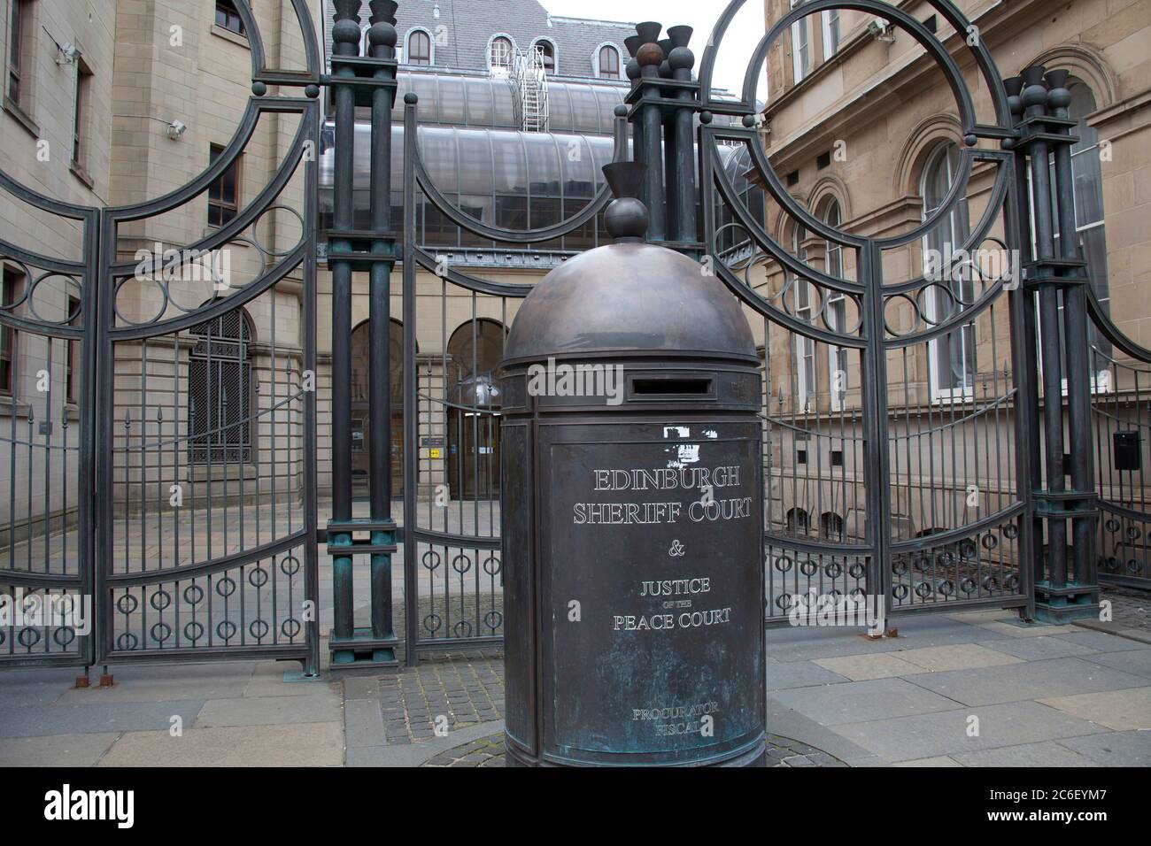 Edinburgh, Scotland, UK. 9 July 2020. The Sheriff Court in Chambers