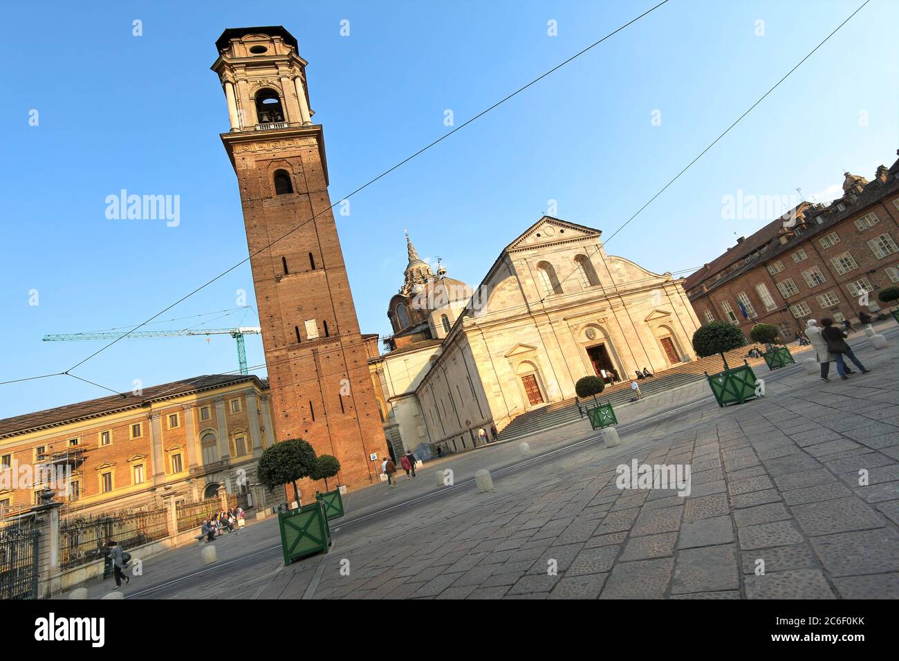 Turin Cathedral (Duomo di Torino, Cathedral of Saint John the Baptist) is a Roman Catholic Church in Turin, northern Italy, build in the 15th century, Stock Photo