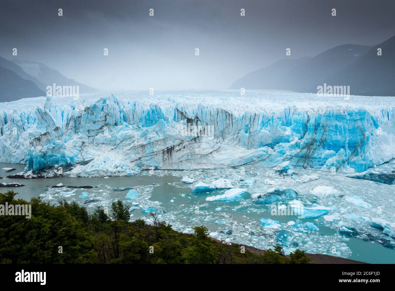 Glaciar Perito Moreno in Patagonia in the Argentinian Andes near El Calafate Stock Photo