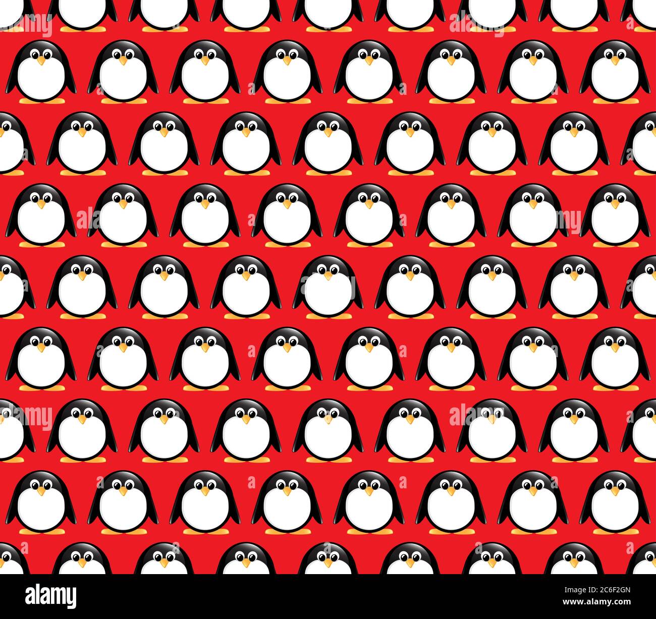 Seamlees glossy penguin pattern. EPS10 vector format. Stock Vector