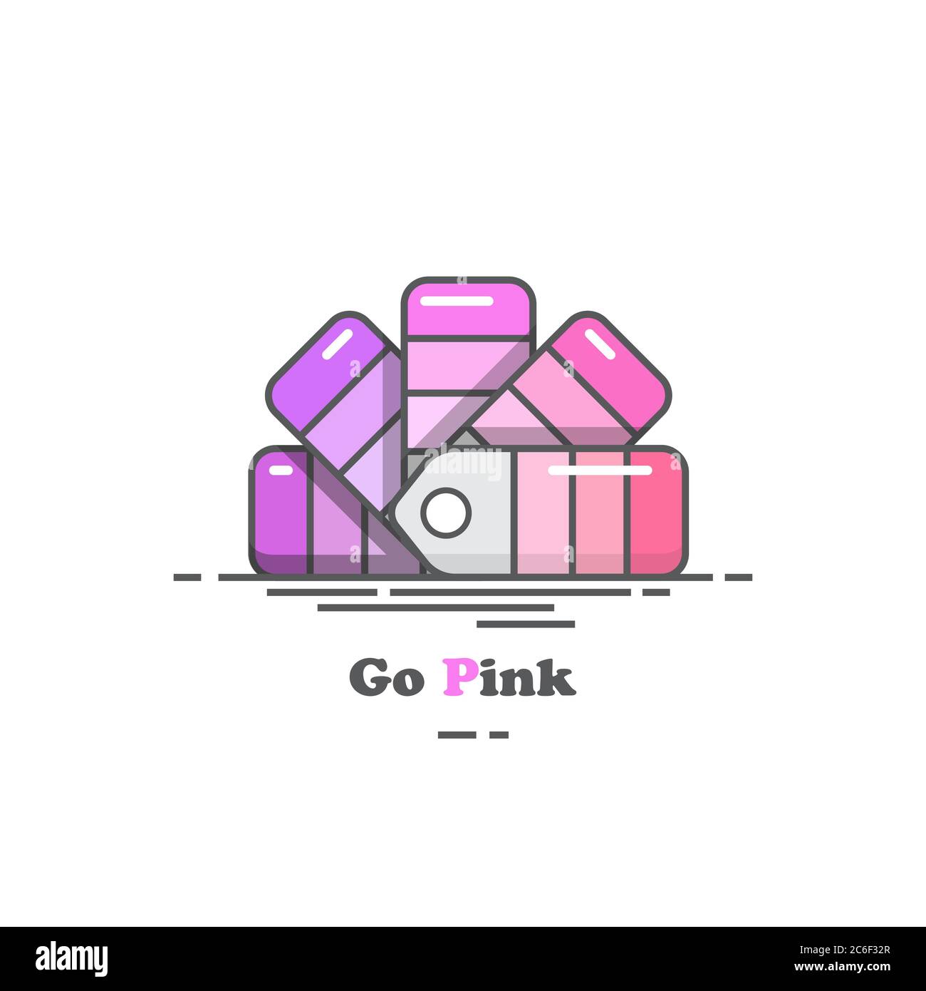 Pink Chart Design For Project 