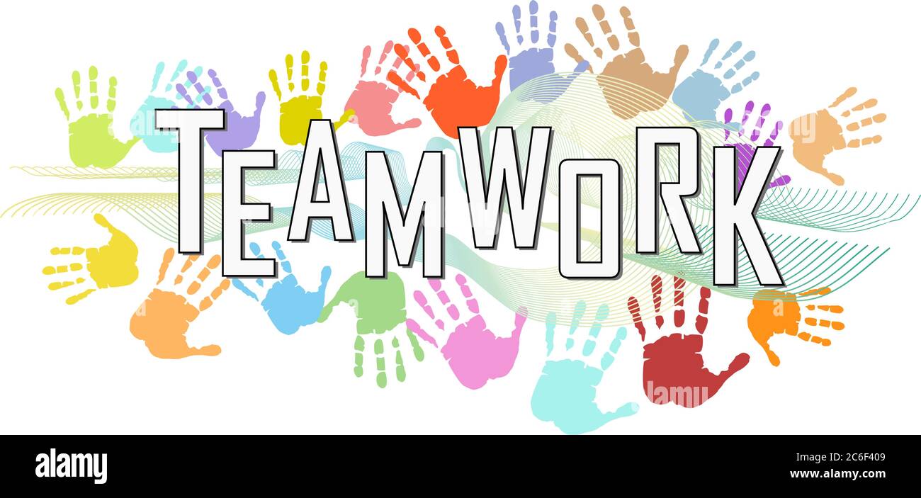 Teamwork, business skills illustration. Teambulding,networking, human ...
