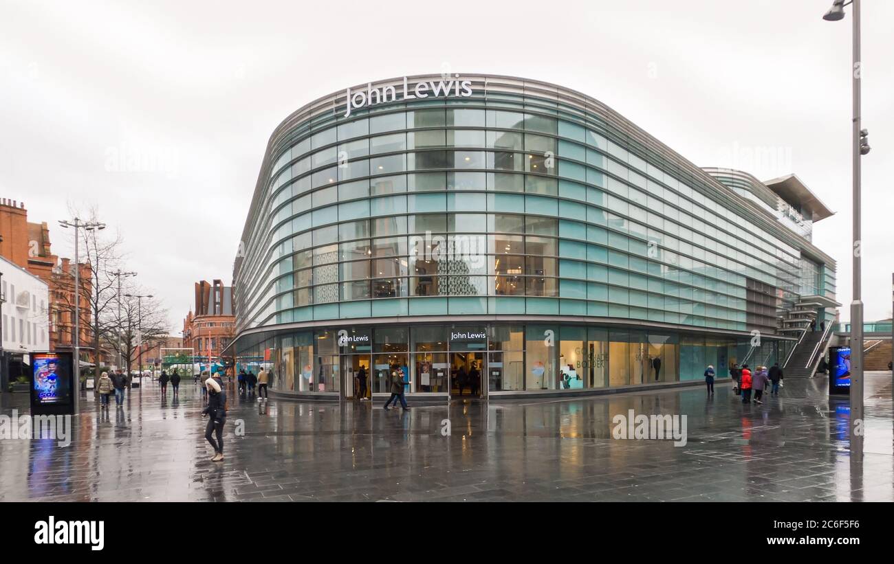 Liverpool, UK John Lewis & Partners brand department store facade