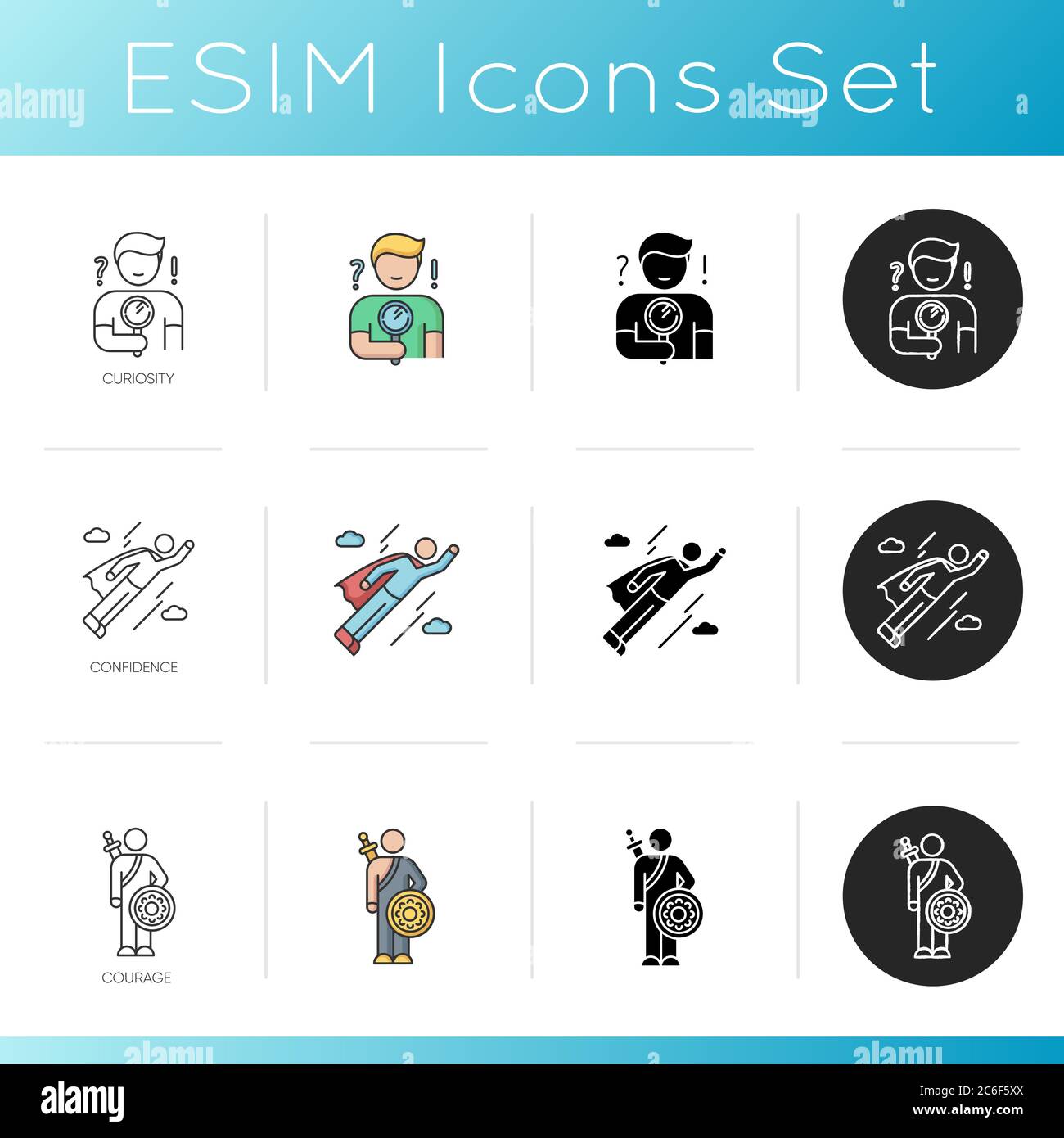 Personality traits vector vectors hi-res stock photography and images ...