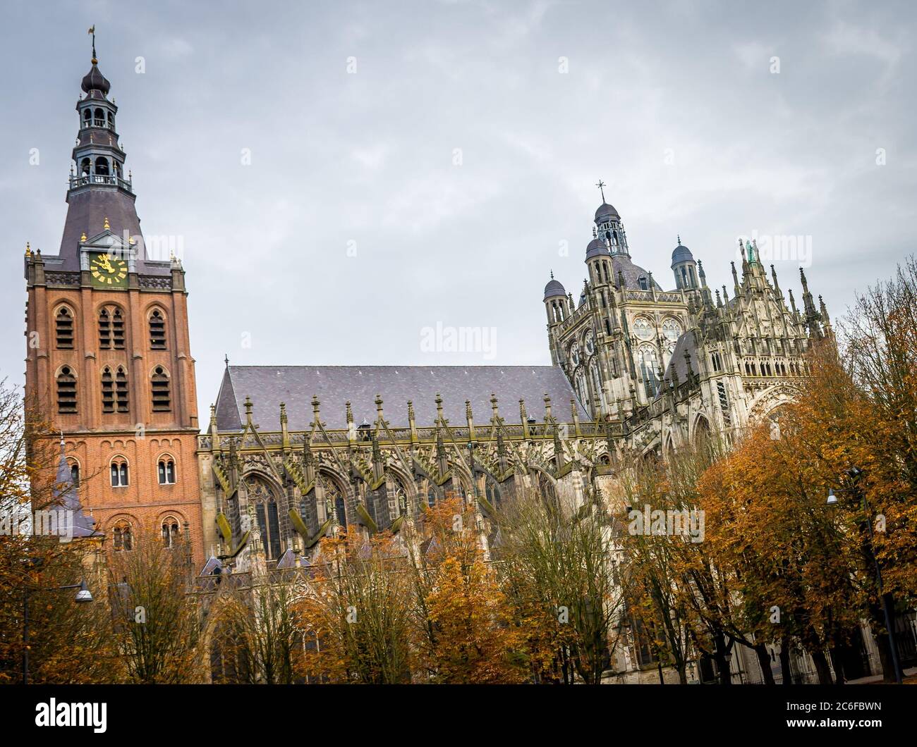 Gothic St. John's Cathedral in Den Bosch, North Brabant, The Netherlands Stock Photo
