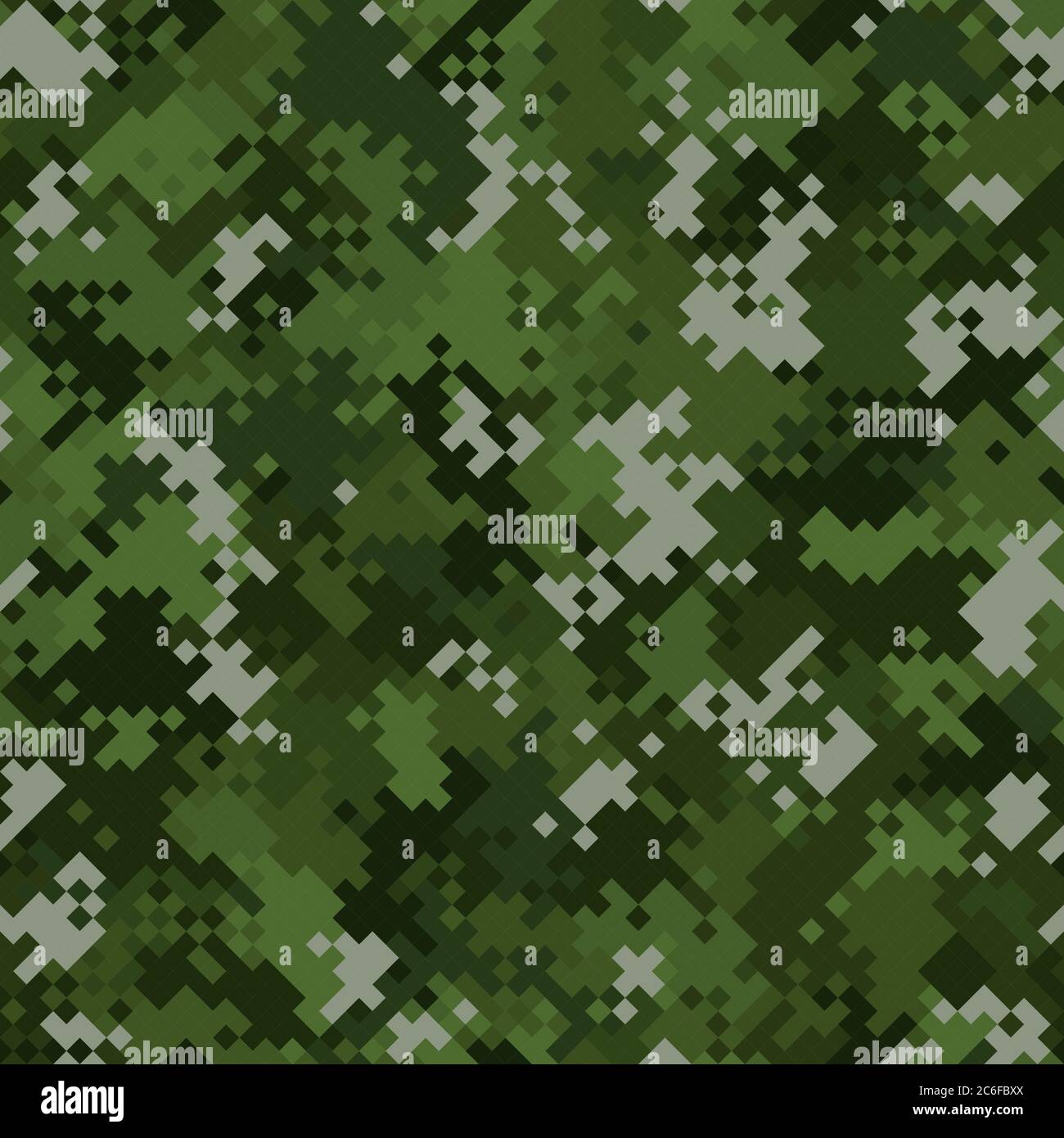 Seamless digital woodland pixel camo texture for army or hunting textile  print. Vector digital military camouflage pattern. Green leaves color  palette Stock Vector Image & Art - Alamy