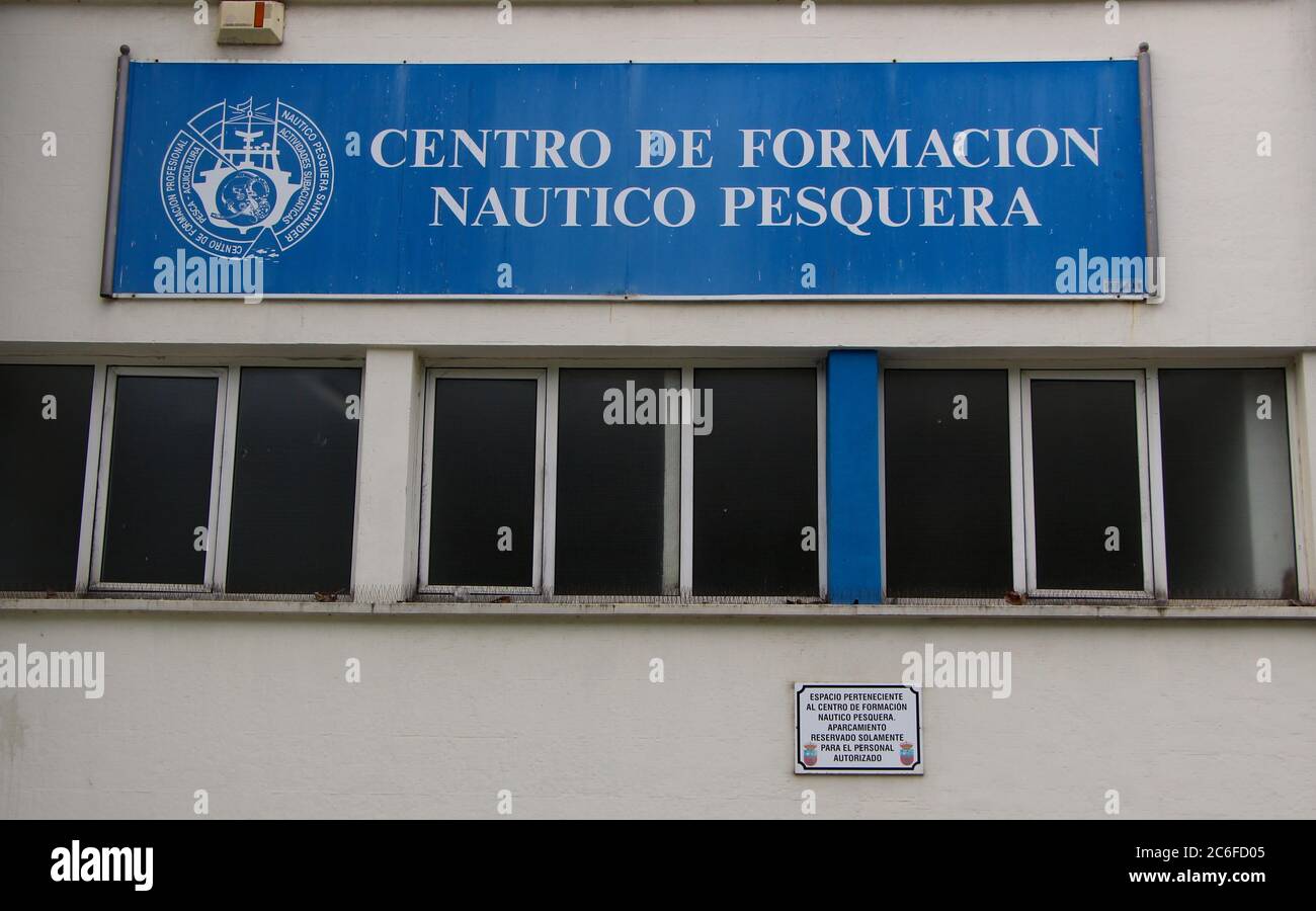 Centre offering courses in maritime fishing El Centro de Formación Náutico-Pesquera in Santander Cantabria Spain Stock Photo