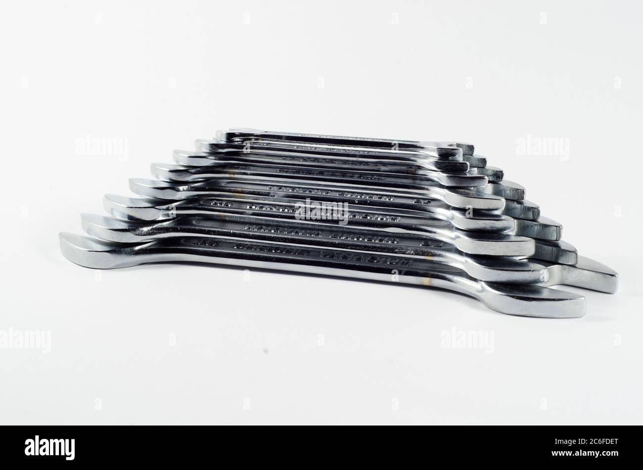 Set of Wrenches for professional or home purpose Stock Photo