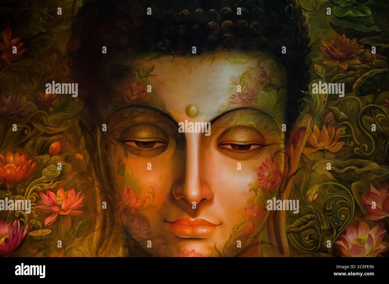 Serene Image of Lord Buddha Stock Photo