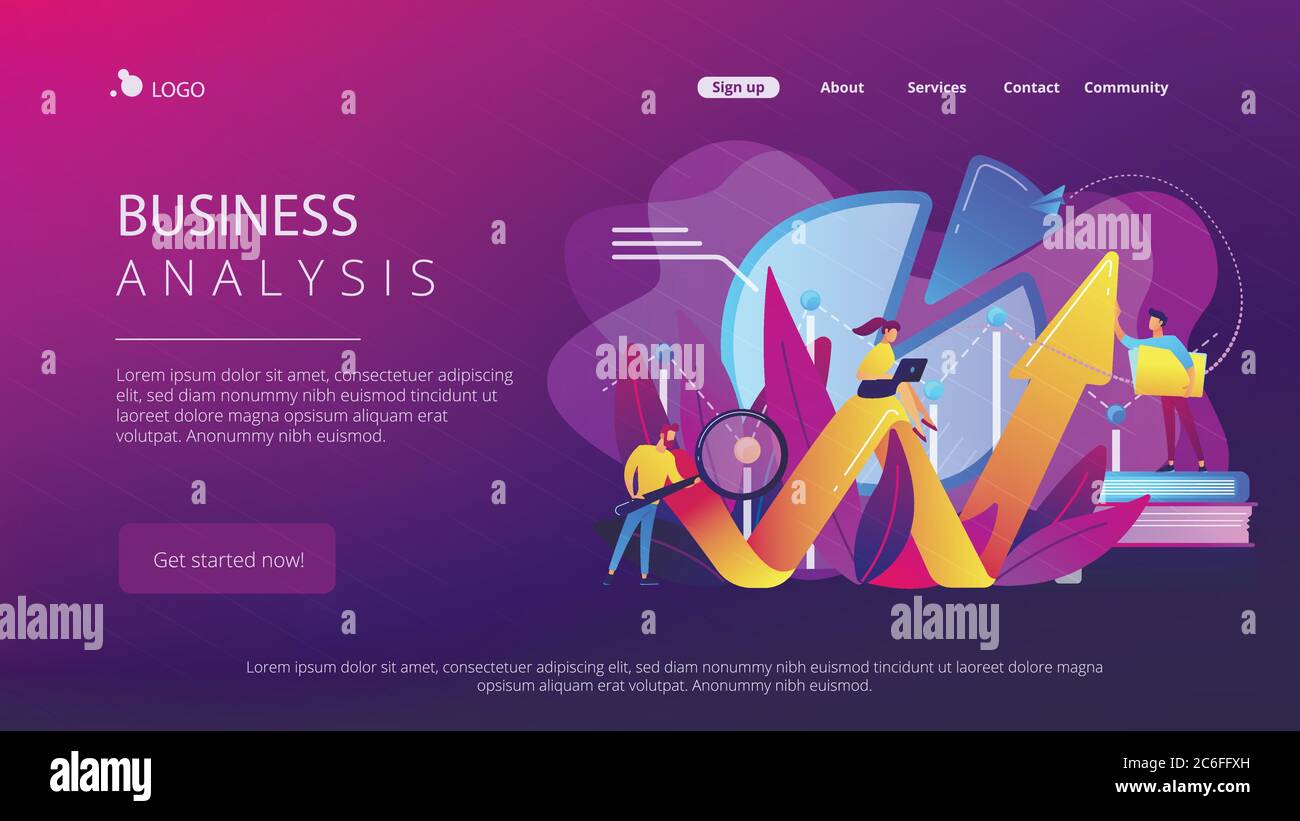 Business analysis it concept vector illustration Stock Vector Image ...