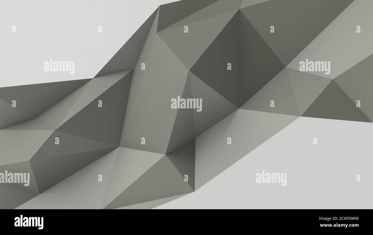 Gray abstract modern crystal background. Polygon, Line, Triangle ...