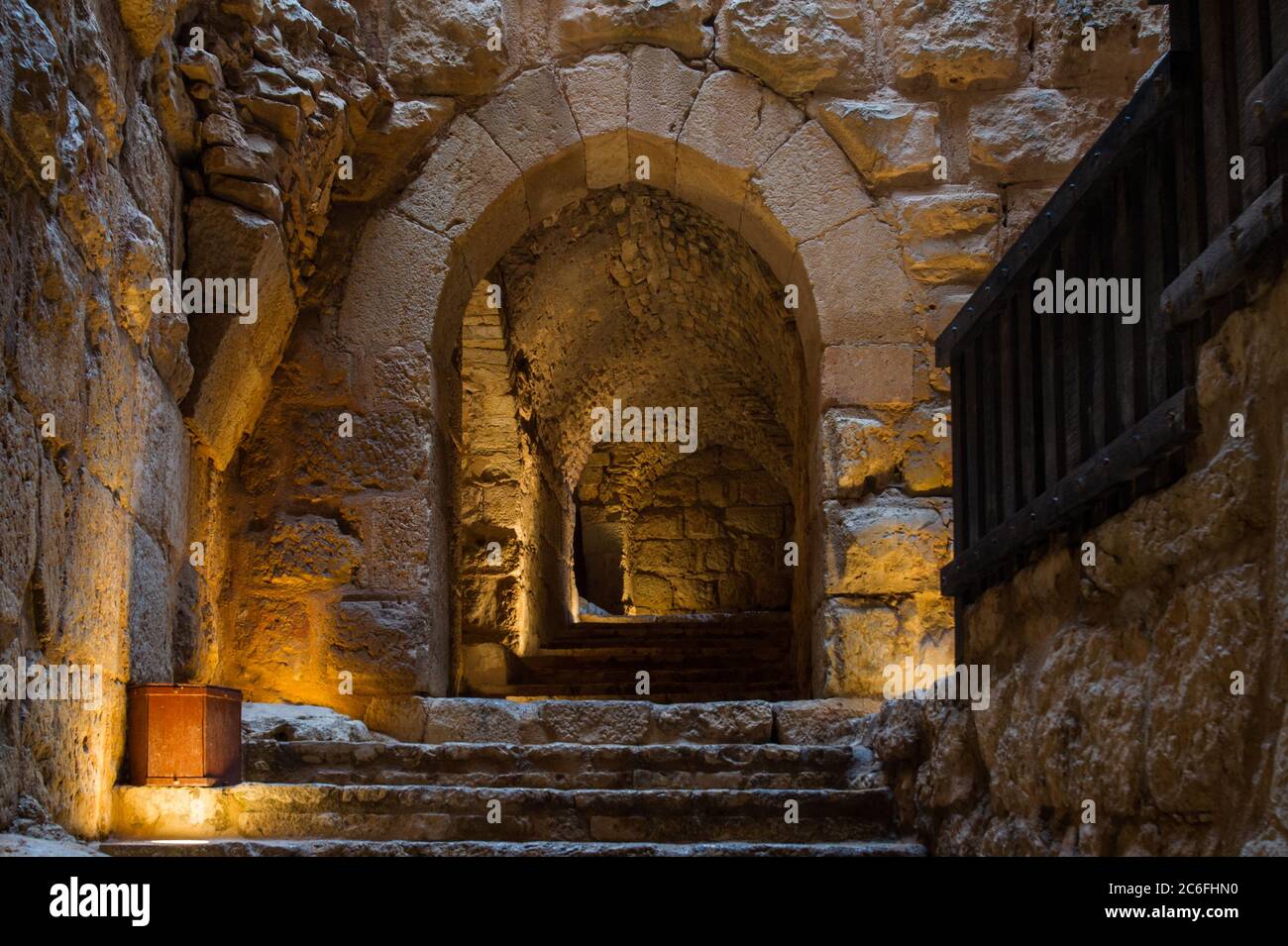 An Entrance Inside The Ayyubid Castle Of Ajloun In Northern Jordan an-entrance-inside-the-ayyubid-castle-of-ajloun-in-northern-jordan