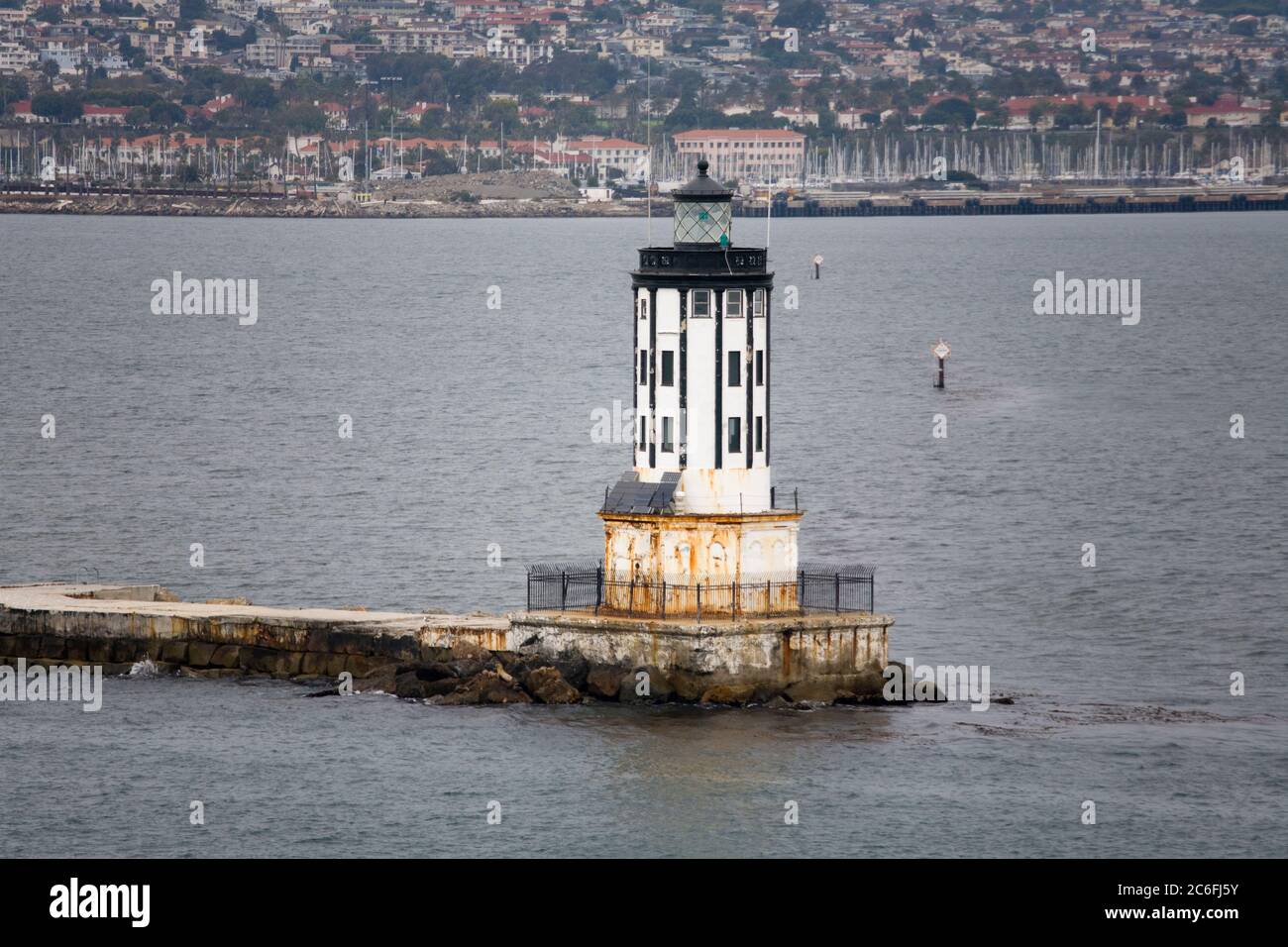 Los Angeles Harbor Lighthouse, San Pedro Port, Los Angeles, USA, North