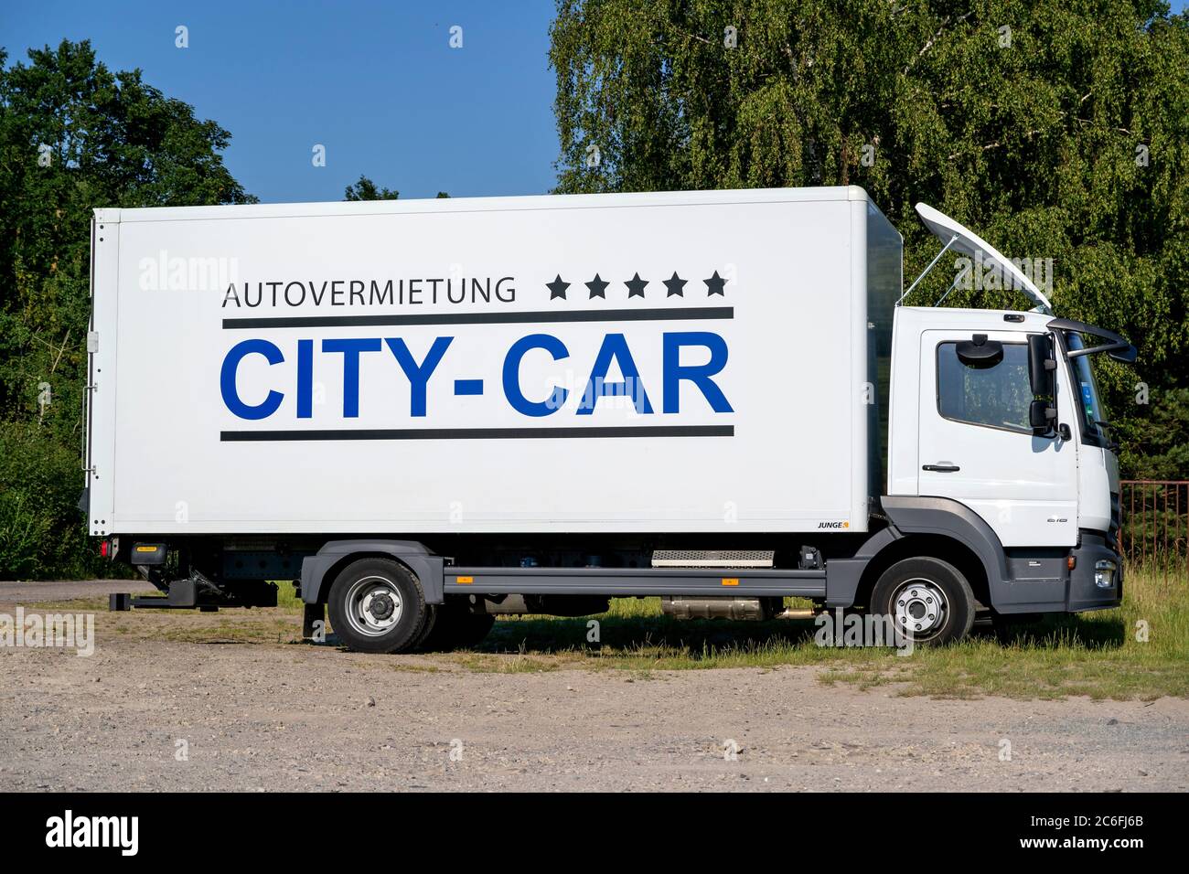 Mercedes-Benz Atego of CITY-CAR Stock Photo