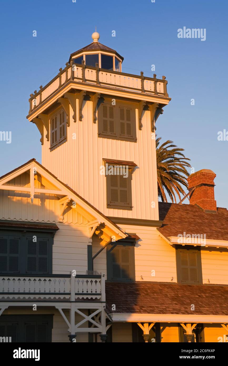 Point Fermin Lighthouse, San Pedro, Los Angeles, California, USA Stock