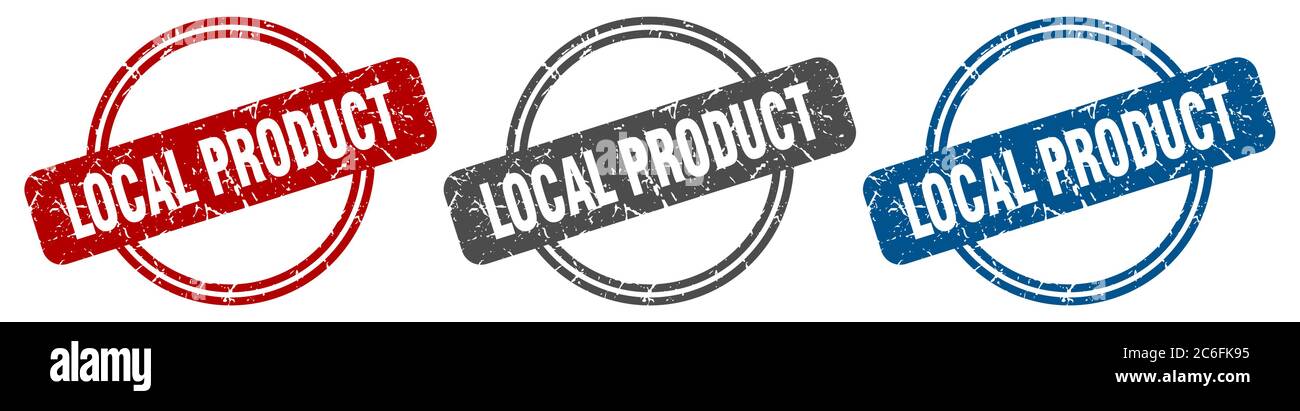 local product stamp. local product sign. local product label set Stock ...