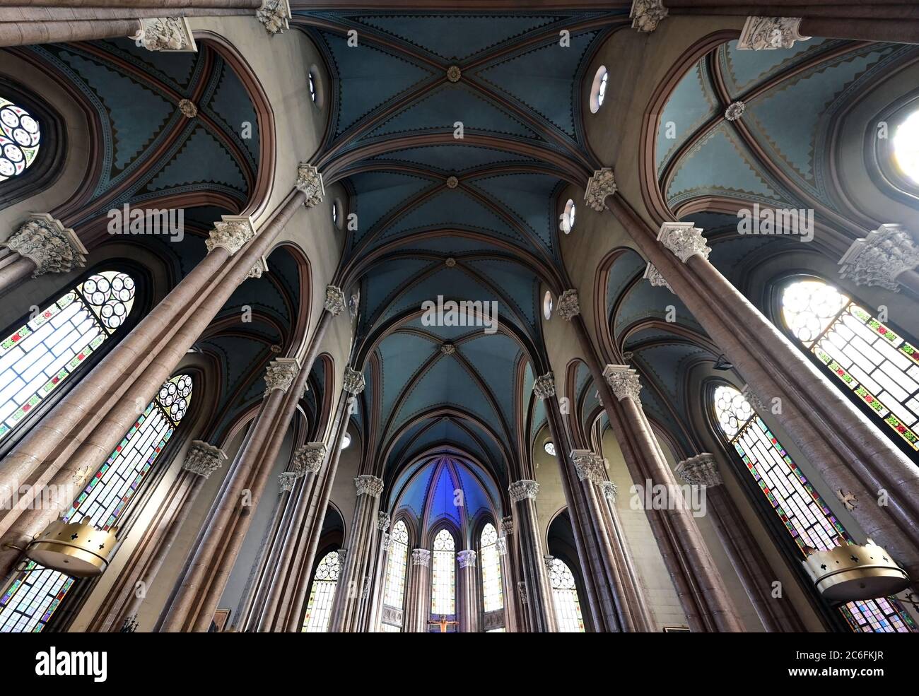 Beyoglu, Istanbul, Turkey - February, 16 2020 :  Sent Antuan Catholic Church. Stock Photo