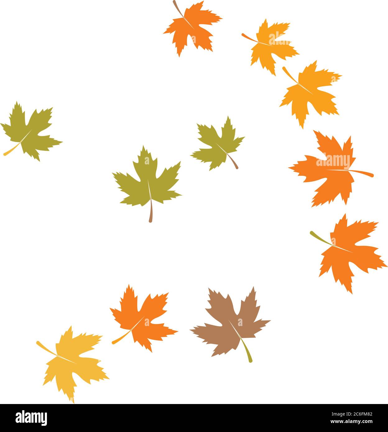 autumn Leaf background template vector illustration Stock Vector Image ...