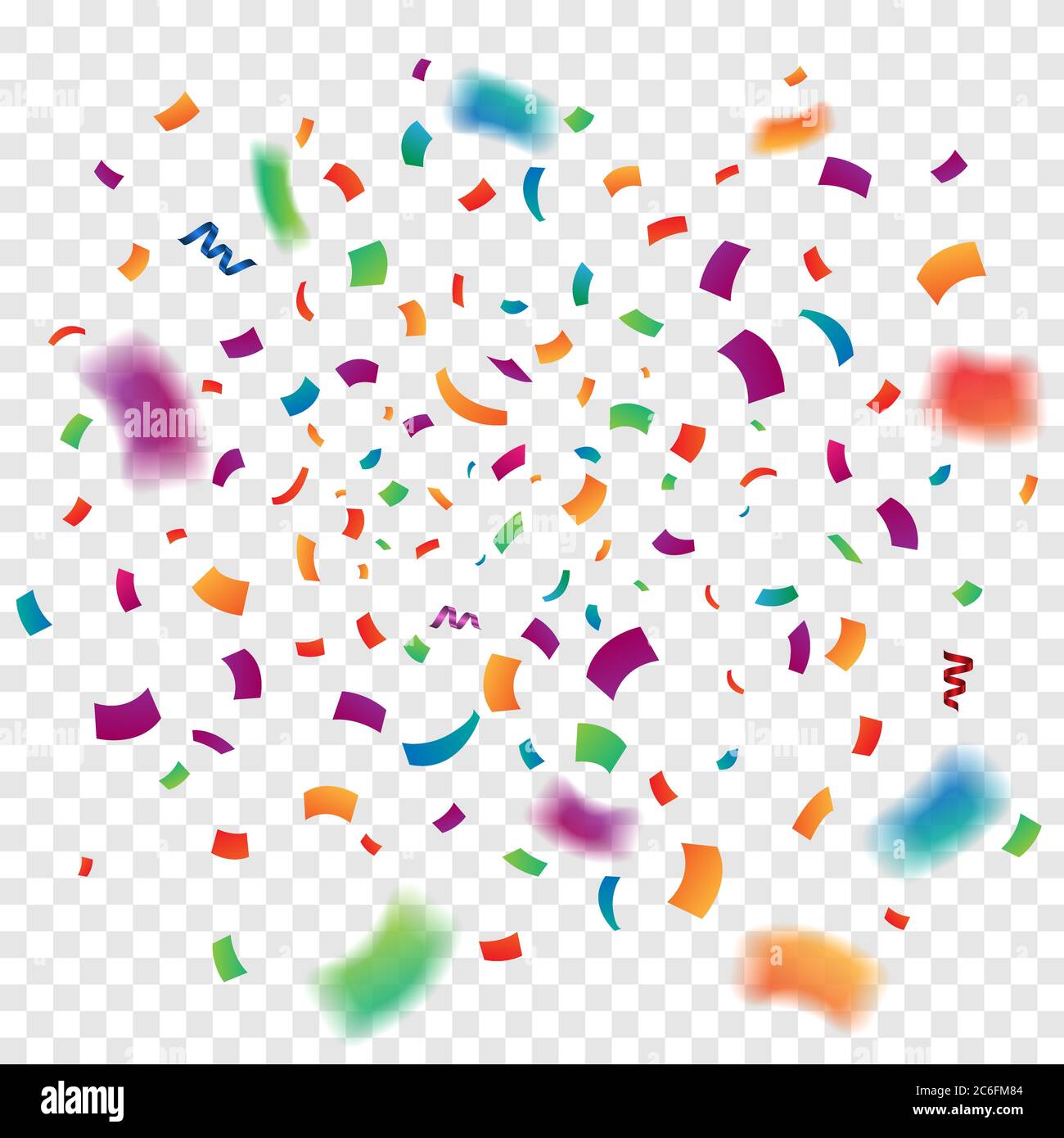 Confetti Background Vector Png