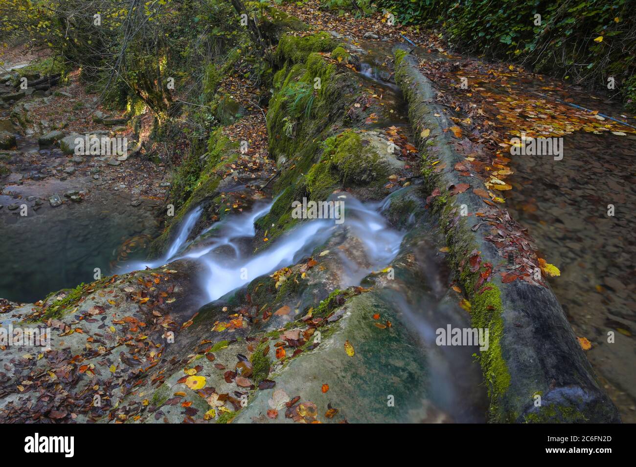 Erfelek waterfalls, Sinop, Turkey in autumn season Stock Photo