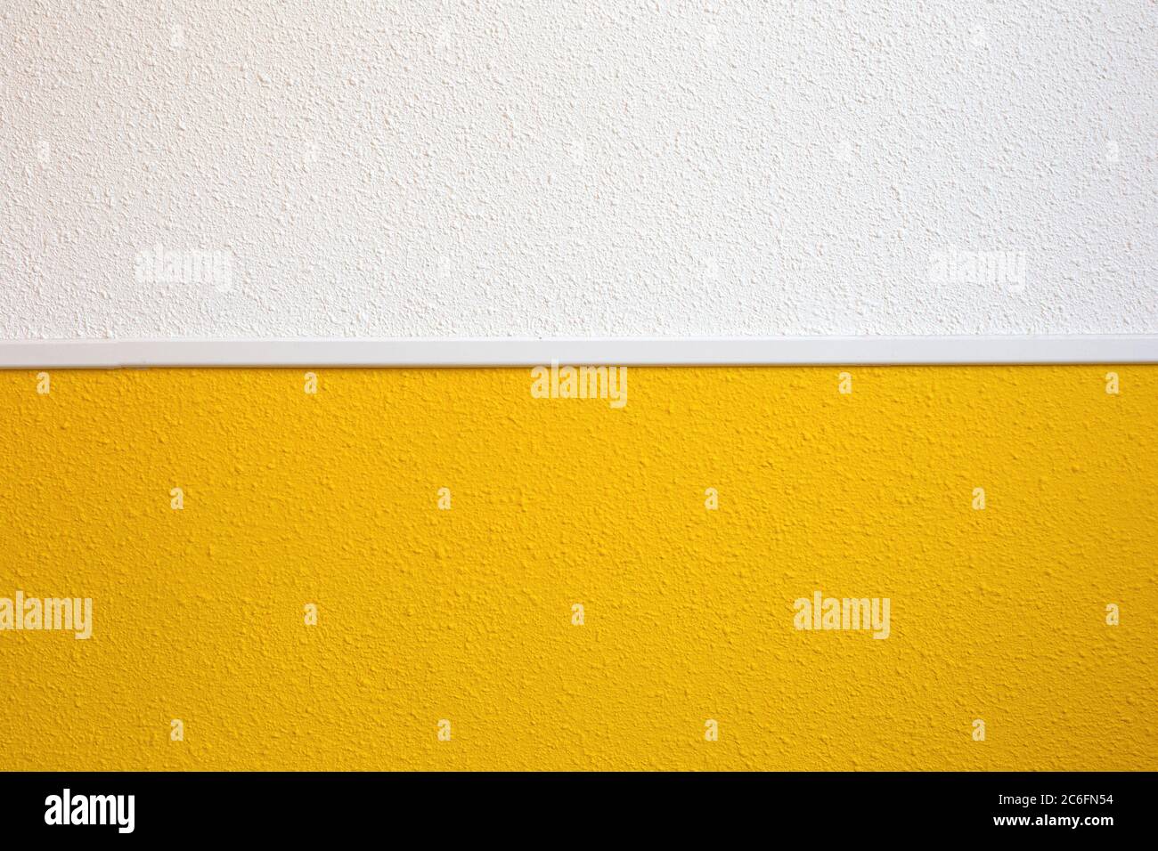 Half yellow Half white wall modern retro design interior for home