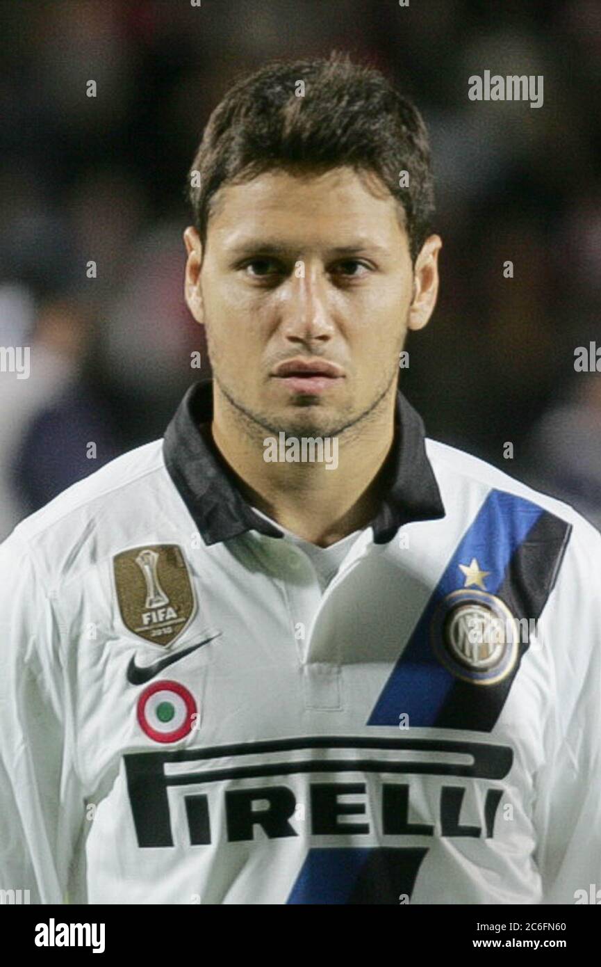 Mauro Zárate during the Champion League 2011 - 2012 , OSC Lille - Inter  Milan on October 18, 2011 in Lille , France - Photo Laurent Lairys / DPPI  Stock Photo - Alamy