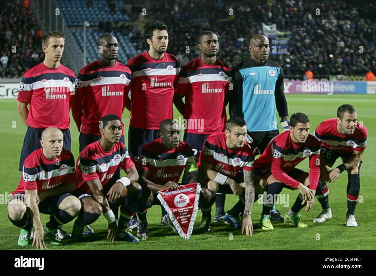 Team LOSC Lille during the Champion League 2011 - 2012 , LOSC Lille - Inter  Milan on October 18, 2011 in Lille , France - Photo Laurent Lairys / DPPI  Stock Photo - Alamy