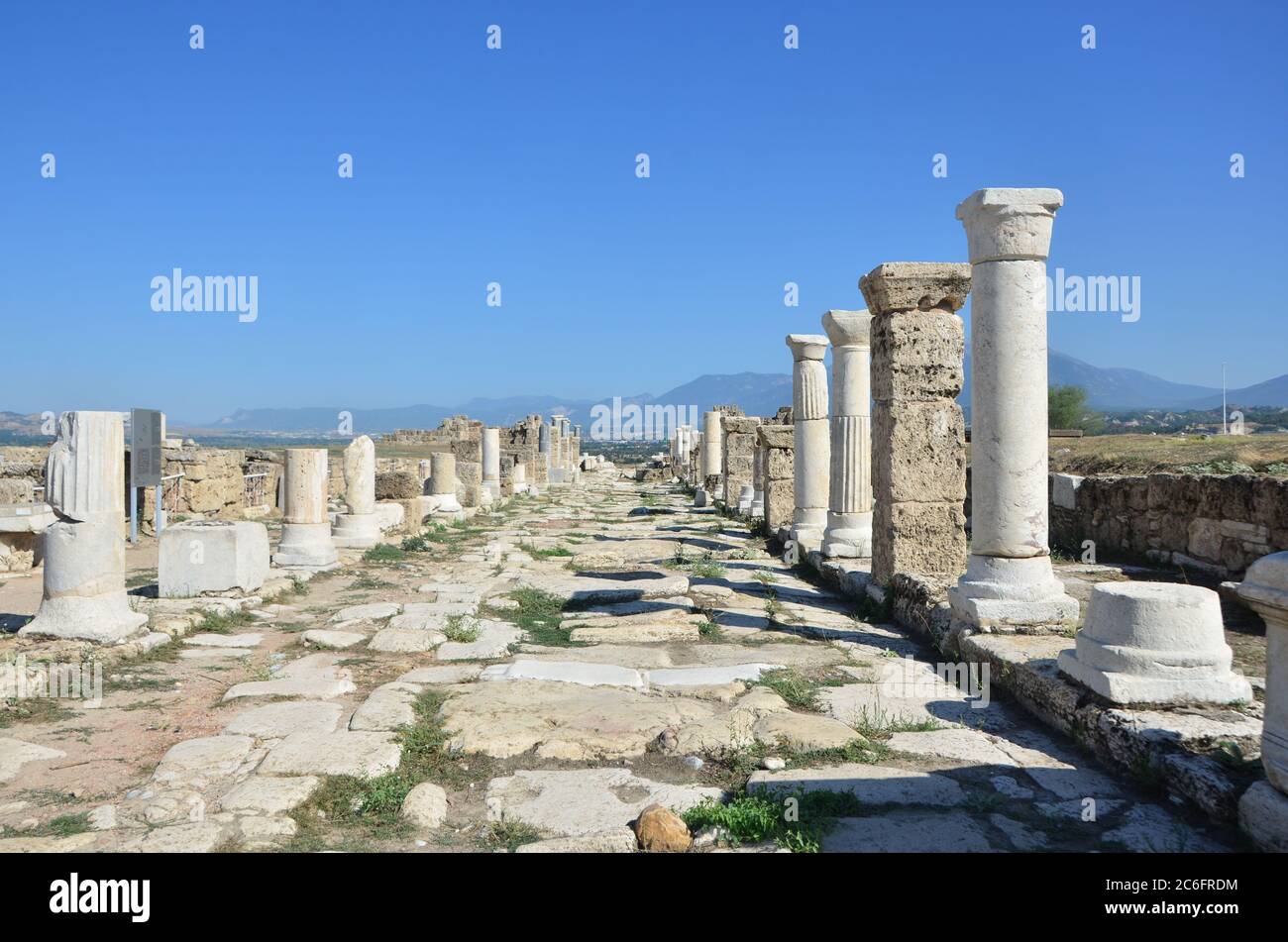 Antique ruins at Leodicia, Denizli - Turkey Stock Photo