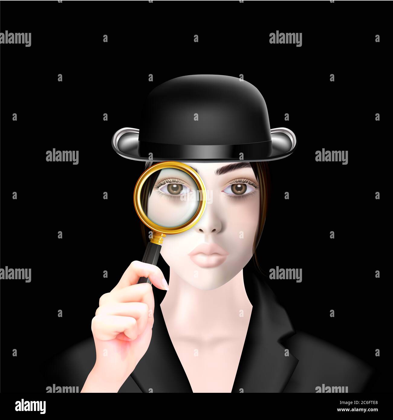 Female spy poster hires stock photography and images Alamy