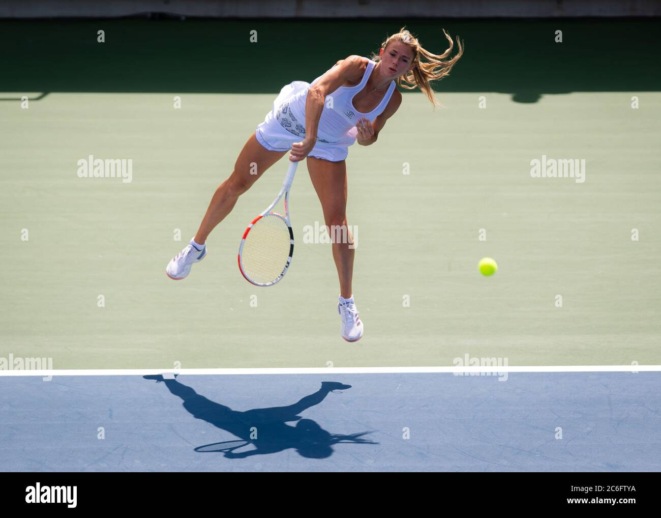 Camila Giorgi of Italy in action during the final of the 2019 NYJTL Bronx Open WTA International tennis tournament Stock Photo