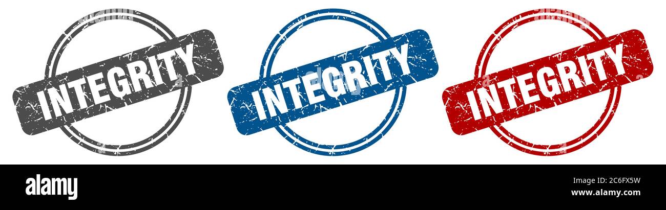integrity stamp. integrity sign. integrity label set Stock Vector Image ...