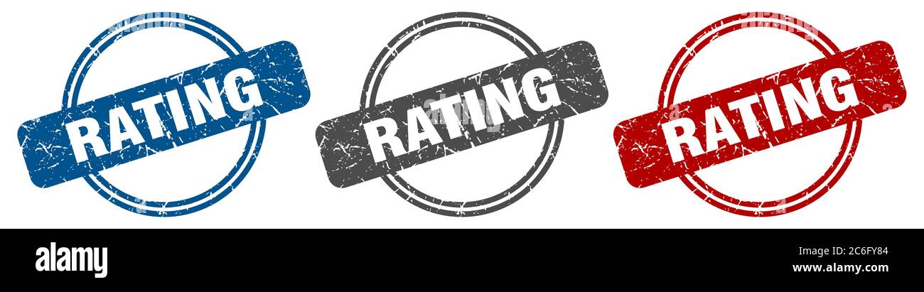 rating stamp. rating sign. rating label set Stock Vector Image & Art ...