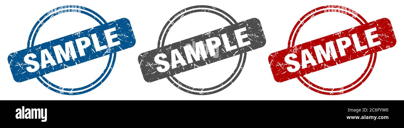 sample stamp. sample sign. sample label set Stock Vector Image & Art ...