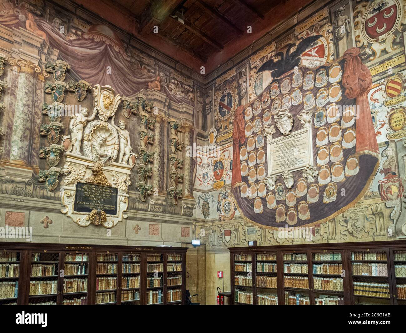 The Archiginnasio Library. Bologna, Italy Stock Photo Alamy