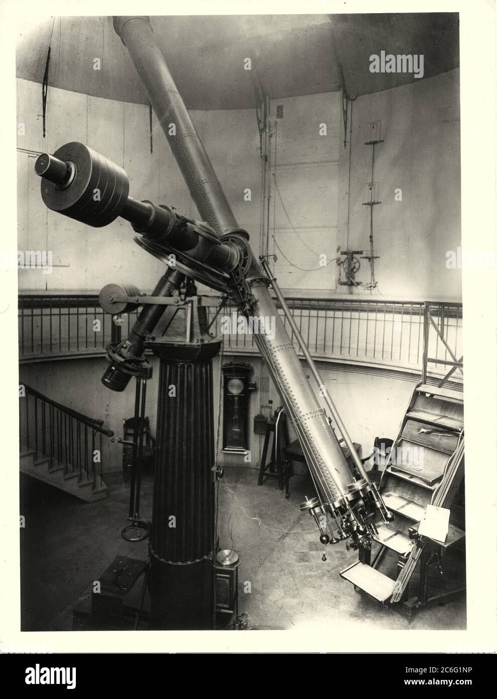Poulkovo Astronomical Observatory U.S.S.R. The observatory was opened in 1839, brainchild of astronomer, Friedrich Georg Wilhelm von Struve. Stock Photo