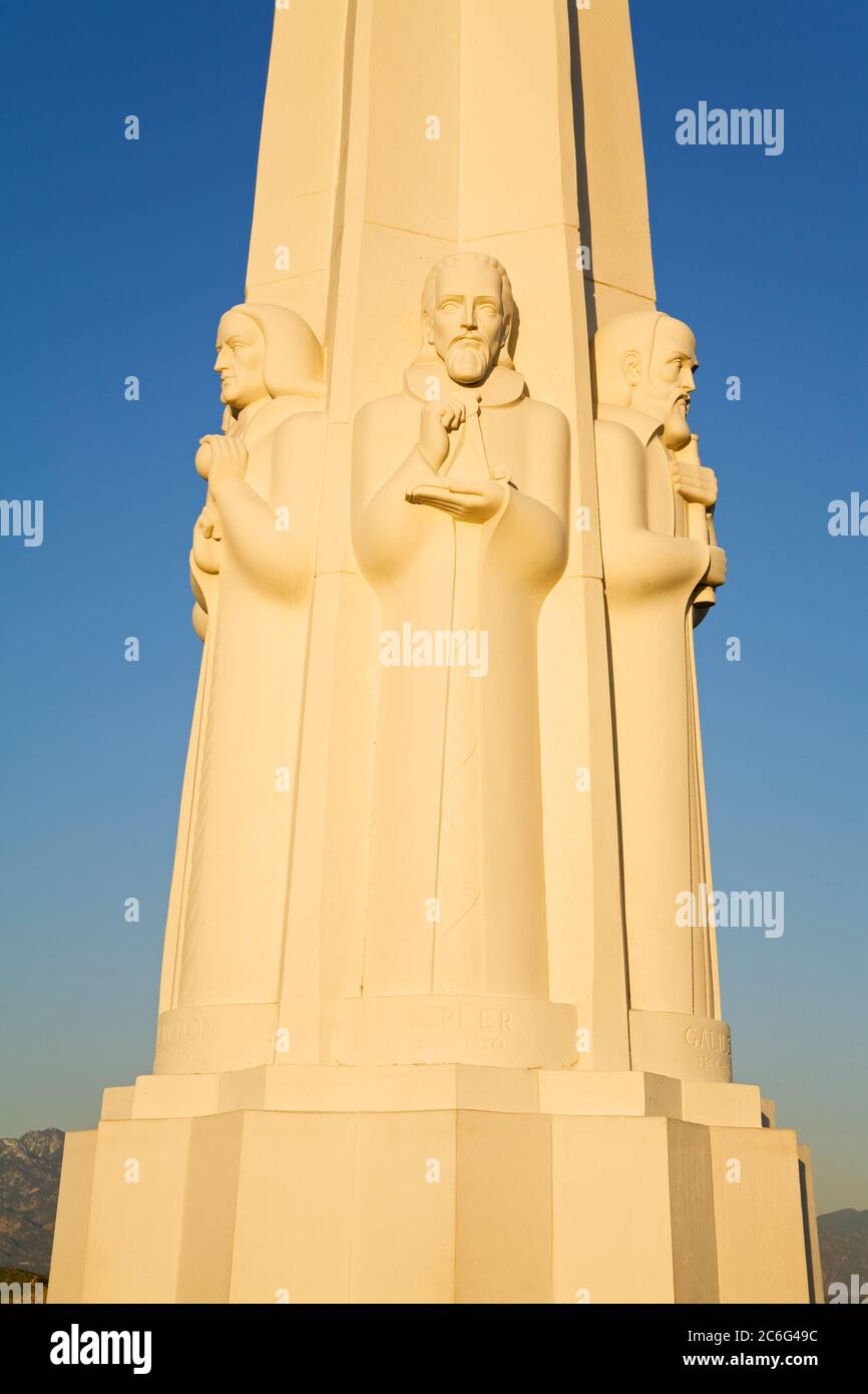 Astronomers Monument, Griffith Observatory, Hollywood, California, USA ...