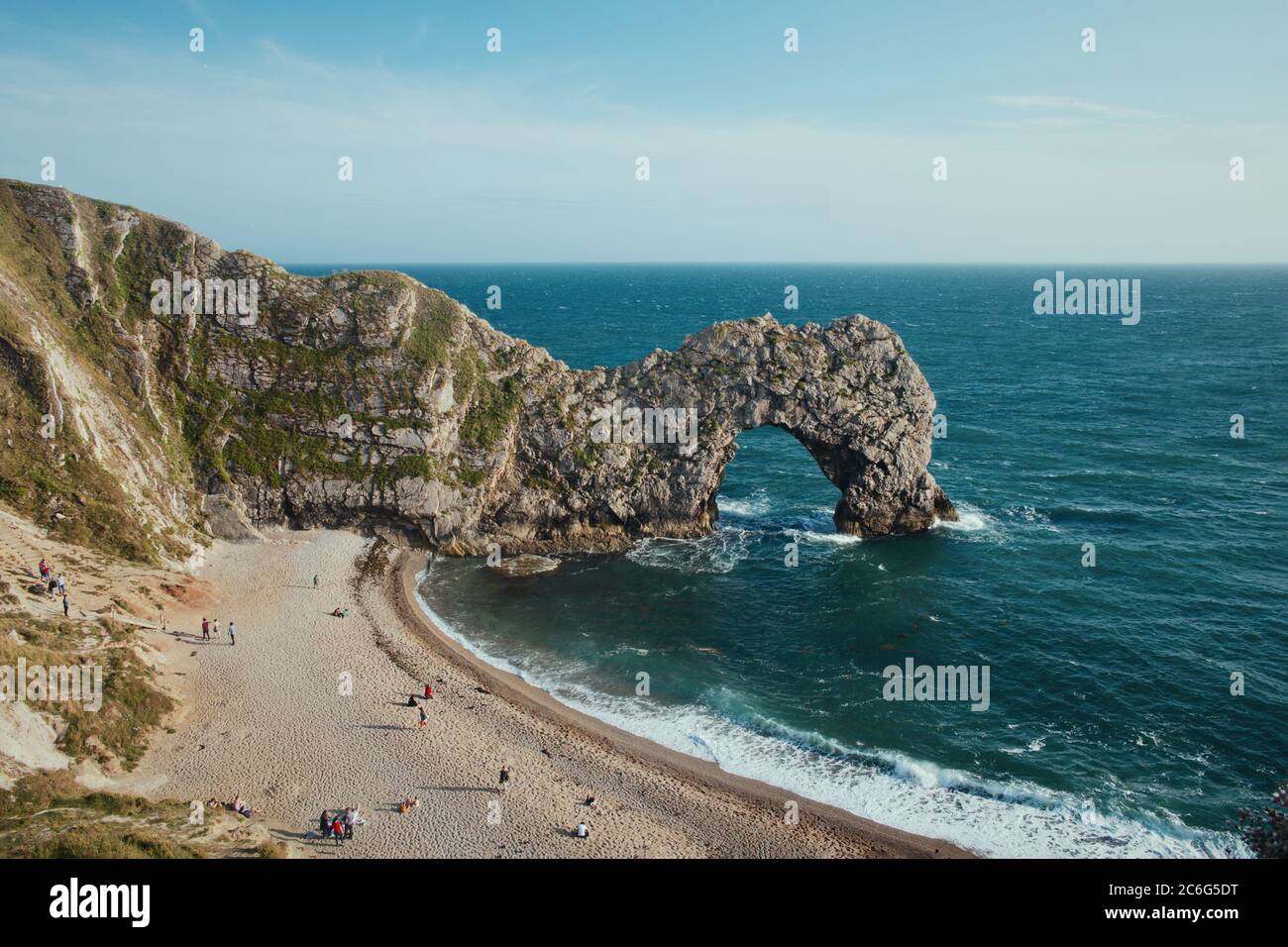 A coast near Durdle Door. Travel attraction on South England, Dorset England Stock Photo