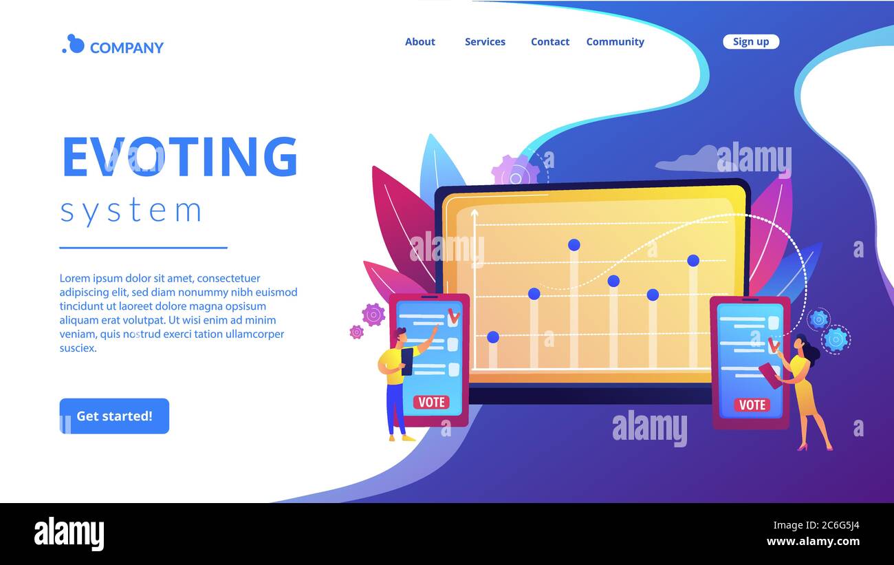 Electronic voting system Stock Vector Images - Alamy