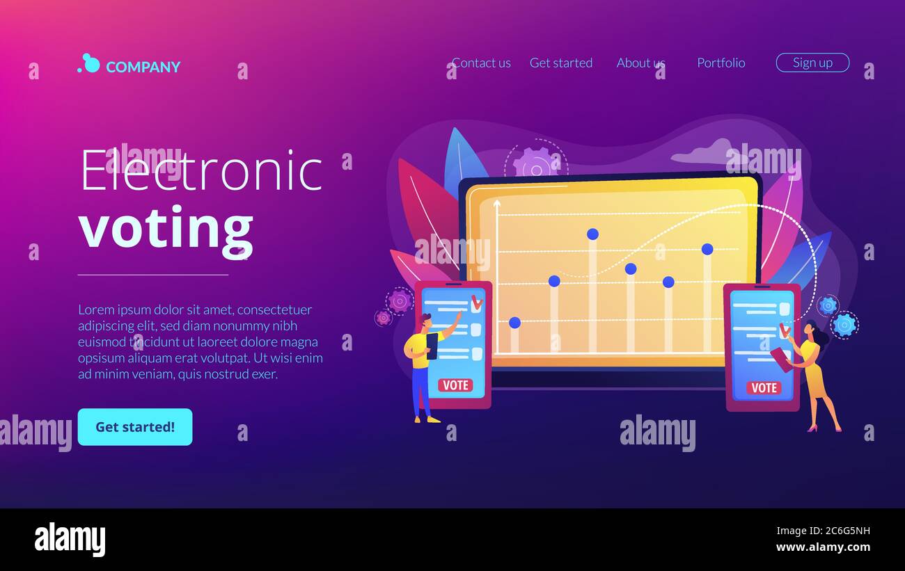 Electronic voting system Stock Vector Images - Alamy