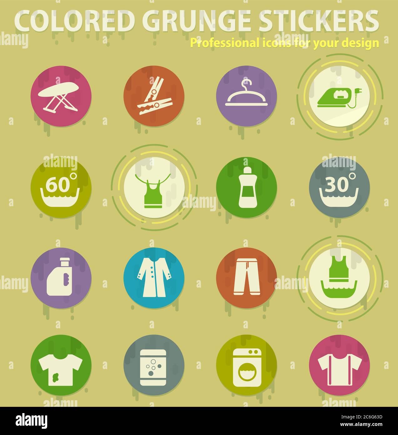 laundry icon set Stock Vector Image & Art Alamy