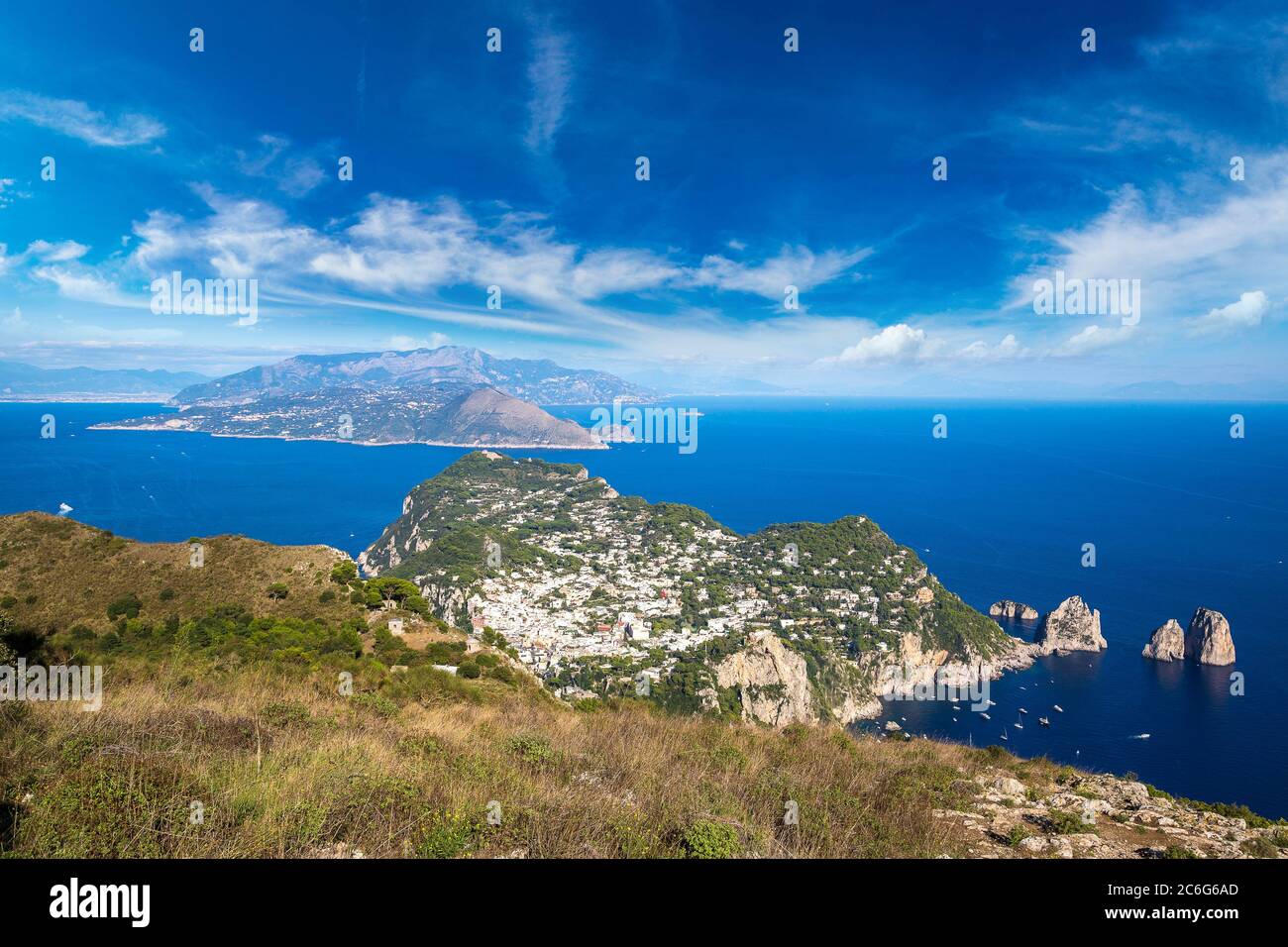 Capri italy aerial view famous hi-res stock photography and images - Alamy